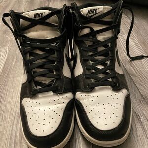 Nike Black and White High-Top Sneakers